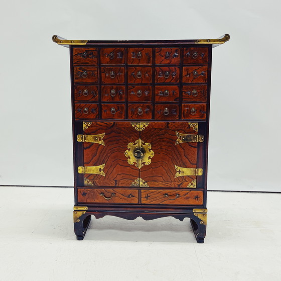 Image 1 of Antique Korean Apothecary Cabinet