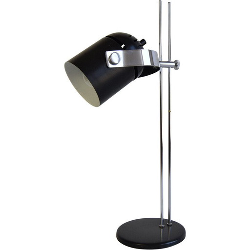 Verstellbare Metalltischlampe, verchromt von Stanislav Indra für Combi Lux, Tschechoslowakei 1970