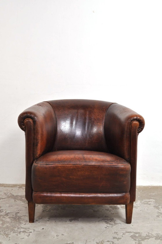 Vintage Leather Armchair, 1960s (photo 3 of 10)