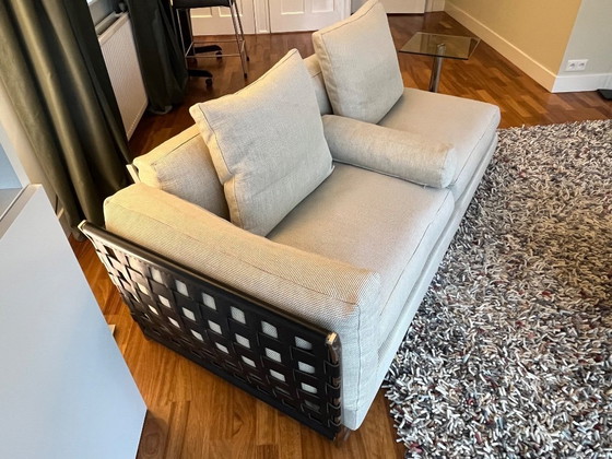 Image 1 of Flexform Cestone composizione angolare/2 panche con poggiapiedi