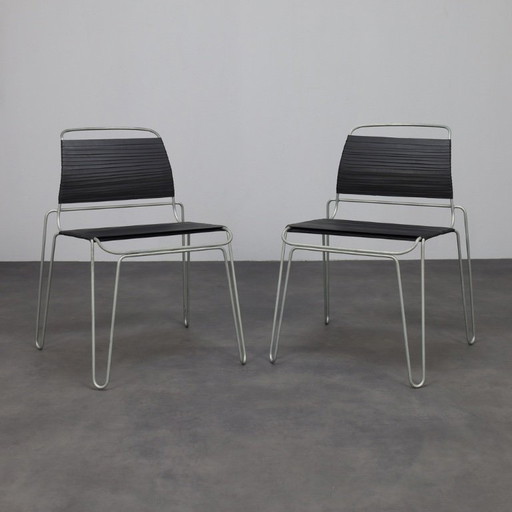 Pair of “Rubber Band” Chairs by Tom Dixon, UK, 2005