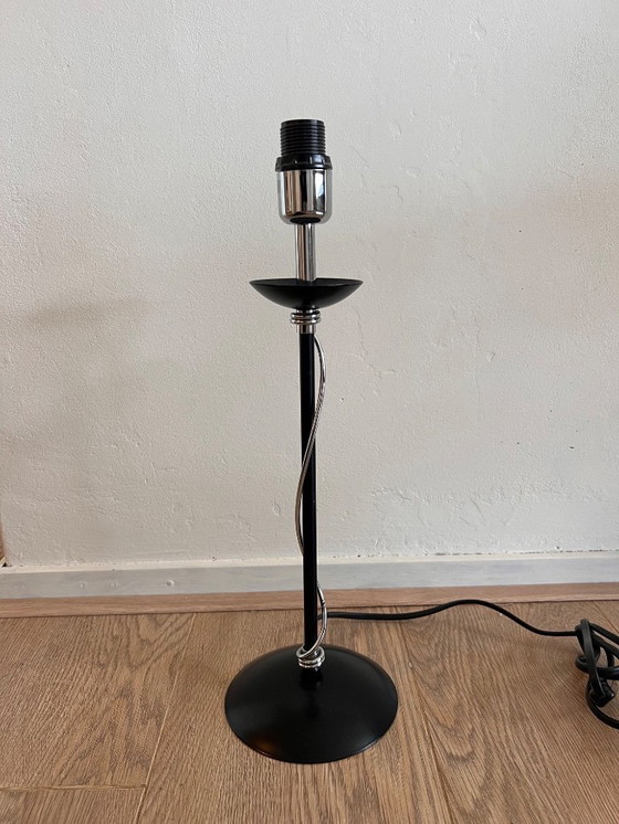 Image 1 of Table lamp black silver chrome twist Massive belgium