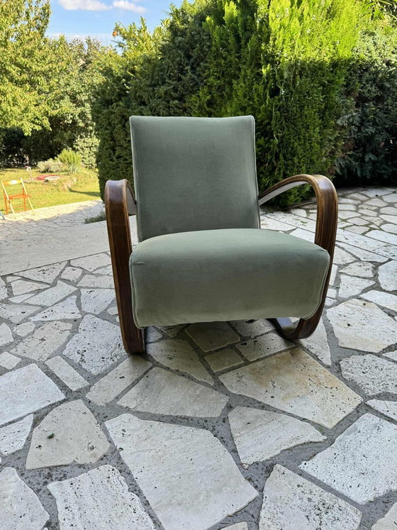 Poltrona Lounge Modello H 269 di Jindrich Halabala, anni '30 – Poltrone, Velluto (photo 4 of 8)