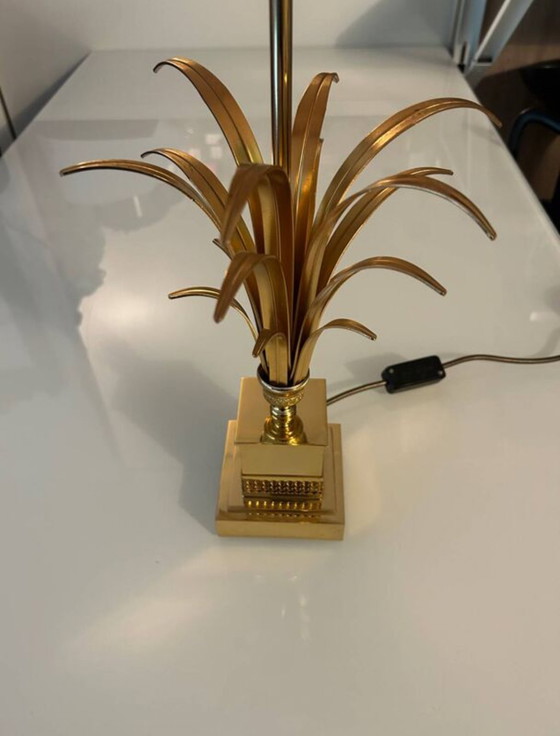 Image 1 of Lámpara de palmera de latón Maison Boulanger circa 1970