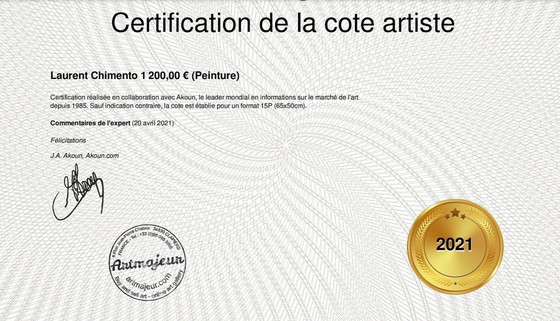 Image 1 of Laurent CHIMENTO - Délia, hija del mar - Cuadro del artista