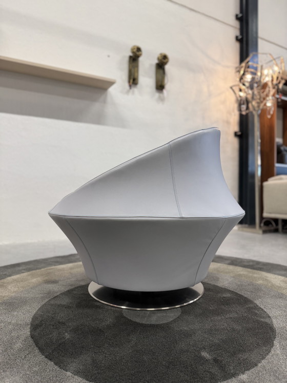 Image 1 of Leolux Ophelia Fauteuil pivotant Cuir Bimardo