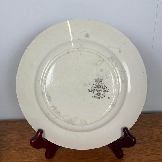 Image 1 of Ensemble de 4 assiettes Longwy, modèle Loridan, début du 20e siècle