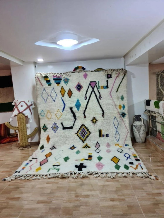 Tapis Beni Mrirt 100% Laine Naturelle – Luxe et Artisanat Berbère – Coton, Scandinavian (photo 2 of 3)