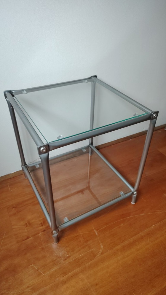 Image 1 of Vintage wandkast met 2 bijzettafels (Ikea Laxvik)