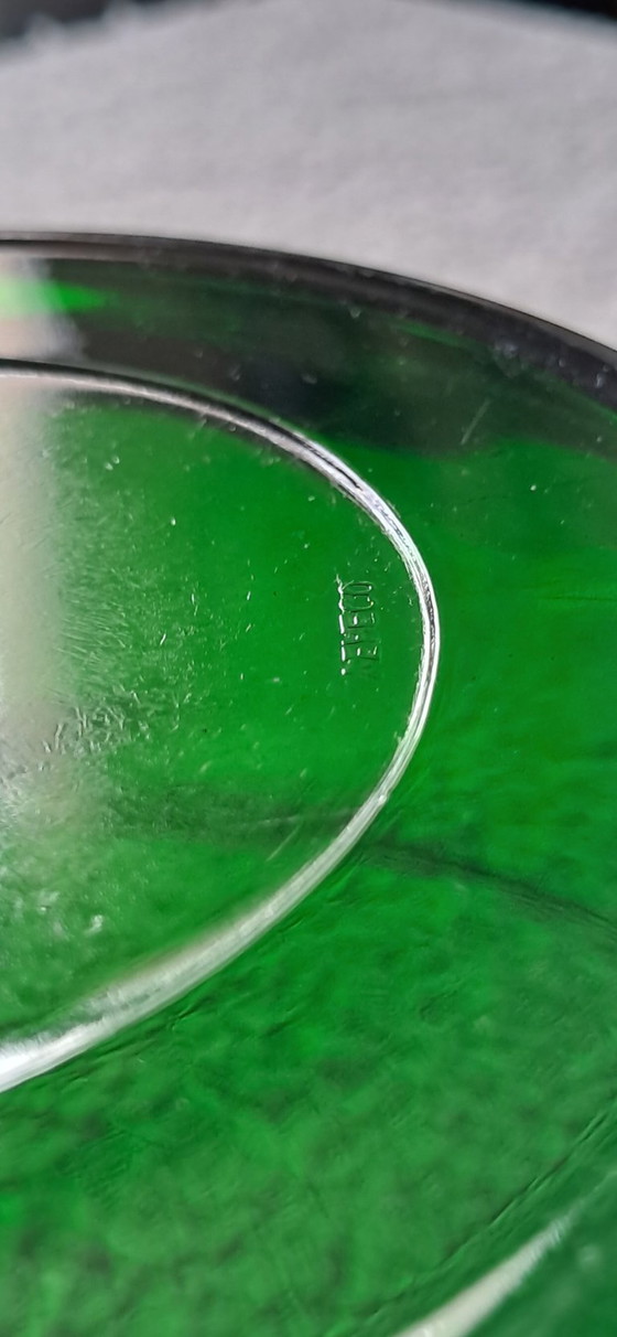 Image 1 of Ciotola da insalata vintage color verde smeraldo, prodotta in Francia.