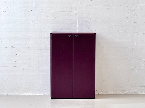 Image 1 of Modularer Designschrank in Bordeauxviolett, 1990er Jahre
