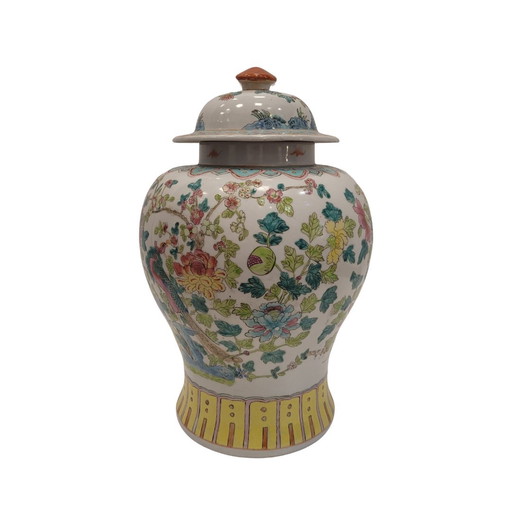 Jarrón Tibor Familia Rosa, Porcelana China, Guangxu, Fin. Xix – Pp. S. Xx. - China