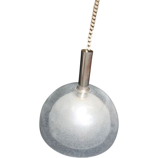 Glass vintage pendant light by Carlo Nason for Mazzega