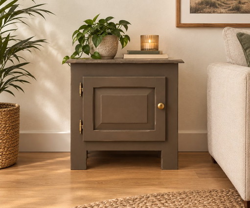 Meuble en Bois Vintage – Meuble d'Appoint Ambiant – nachtkastjes, Wood