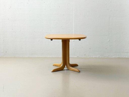 Table de salle à manger extensible en chêne, Danemark, années 1980