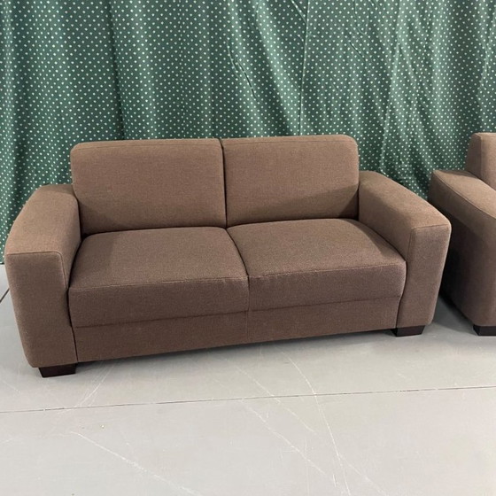 Image 1 of Bankstel bruine stof