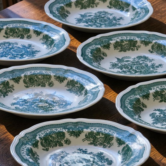 Image 1 of Villeroy & Boch "Fasan" green glass-ceramic plates