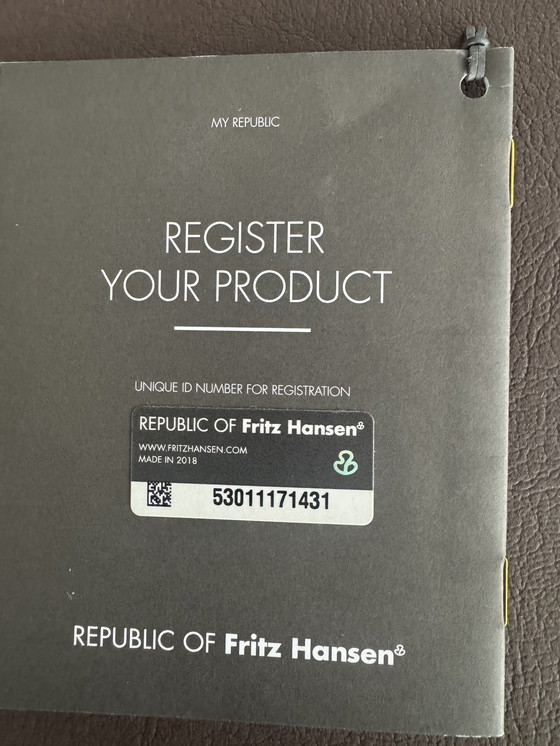 Image 1 of Fritz Hanssen egg chair met voetenbankje collectors item 60 year