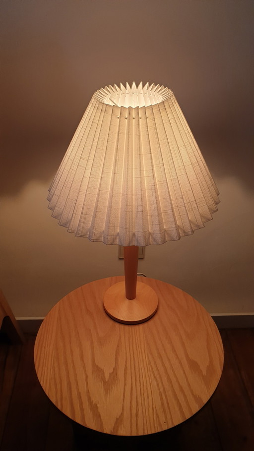 1970s lamp with pleated lampshade