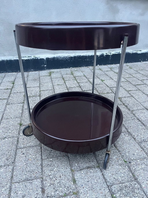 Carrello di servizio/carrello bar su ruote Dal Vera Vintage marrone.