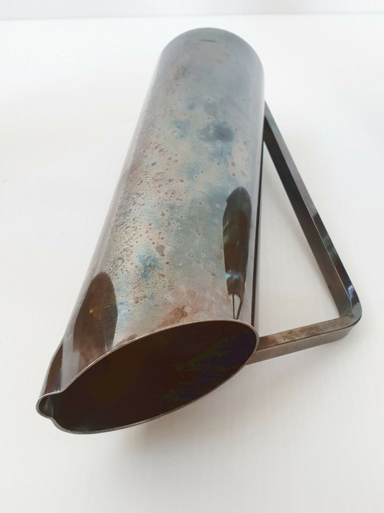 Image 1 of SET OF 3 VINTAGE 1970S SILVER-PLATED METAL PITCHERS, 70S DESIGN, FRANCE