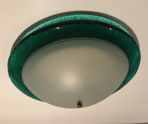 Vintage Ceiling Lamp by Giberti Illuminazione - Murano Italy