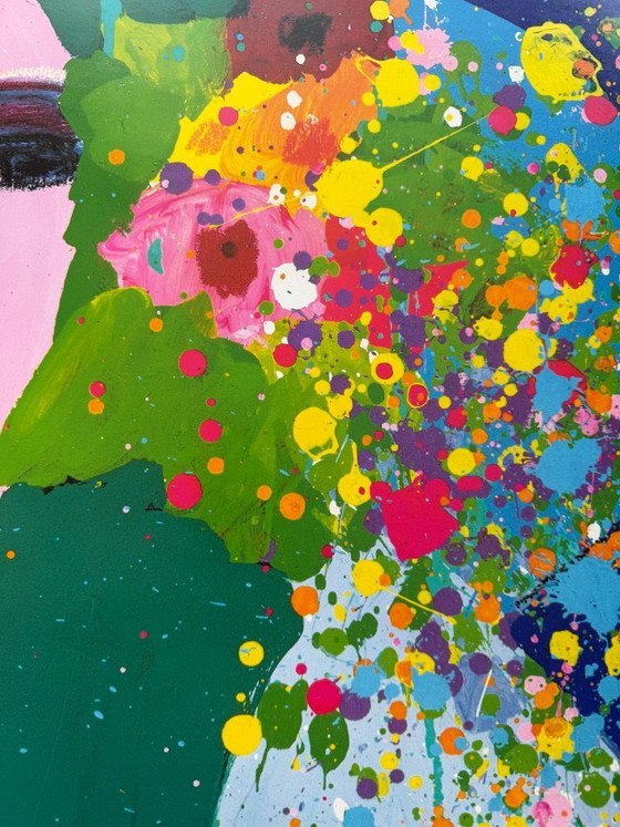 Image 1 of Walasse Ting (1929–2010), Galerie Moderne Silkeborg, Ausstellungsplakat, 1986