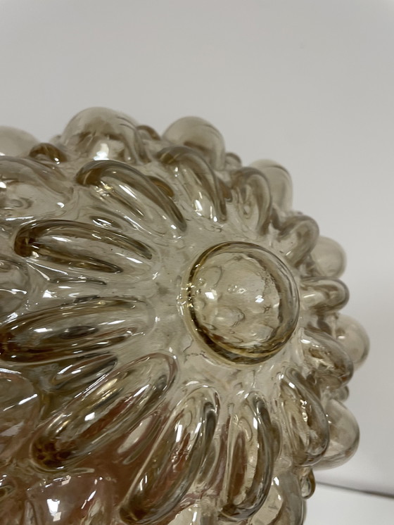 Image 1 of Bubble Round glass pendant lamp 1960s Glashutte Limburg, Helena Tynell