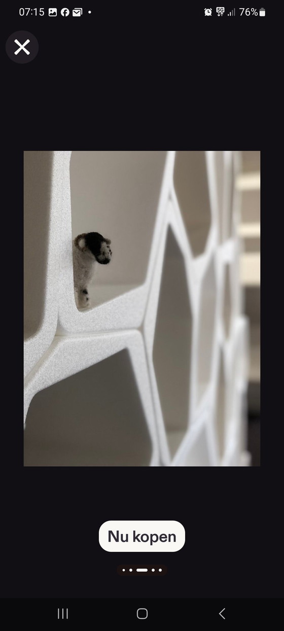 Image 1 of 7 módulos blancos para sistema de pared divisoria de ambientes