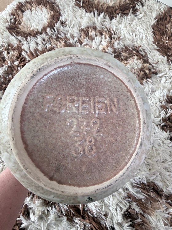 Vaso in ceramica vintage della Germania Ovest con manico, decoro grafico, 38 cm, Scheurich W-Germany, Vasi (foto 4 di 14)