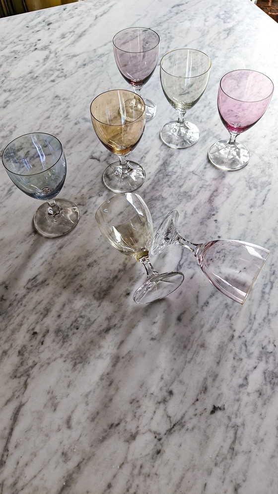 Image 1 of 7x schott swiesel multicoulour wine glaze