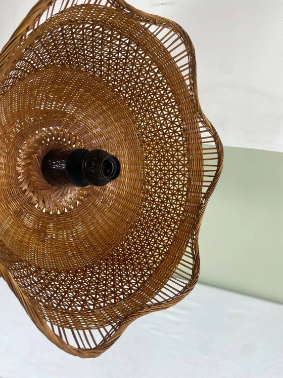Sospensione vintage in canna – Lampade a sospensione, Wicker, Rattan, Bohemian (photo 8 of 17)