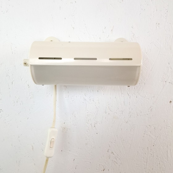 Image 1 of Vintage wall lamp Ikea Smyg bedside lamp metal/plastic white Maria Vinka