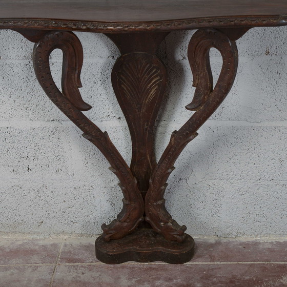 Petite Console Murale Style Empire – Bois, Klassiek (photo 6 of 10)