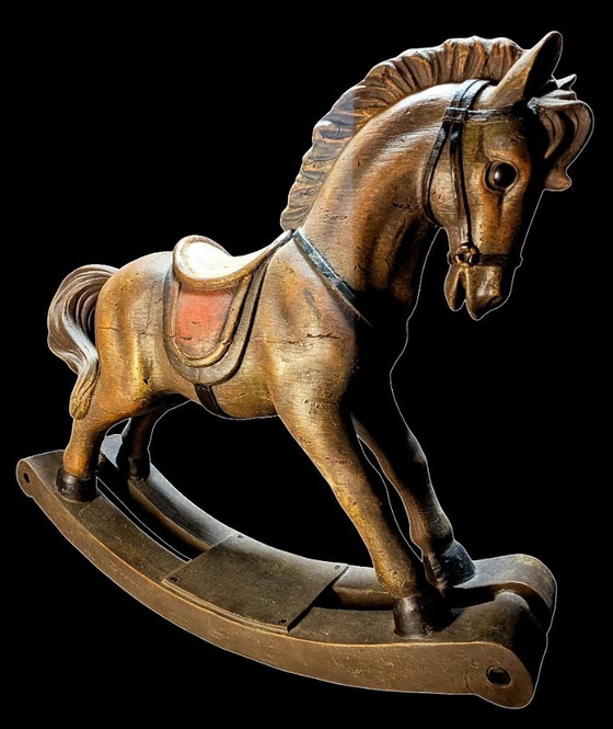 Cavallo a dondolo vintage in legno (Clayre & Eef) – Oggetti decorativi, Wood (photo 5 of 7)