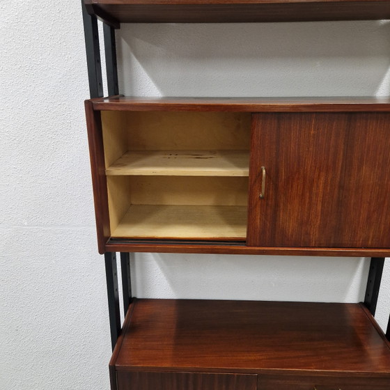 Vintage wall cabinet modular wall rack Formule furniture bookcase – Shelving unit, Wood (photo 10 of 15)