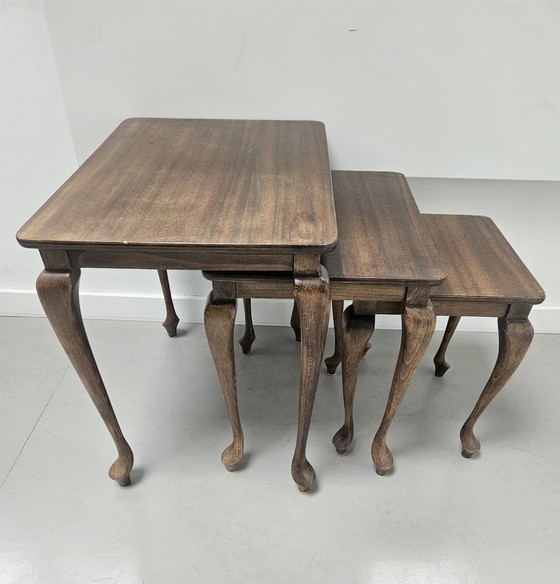 Image 1 of Queen Anne nesting tables