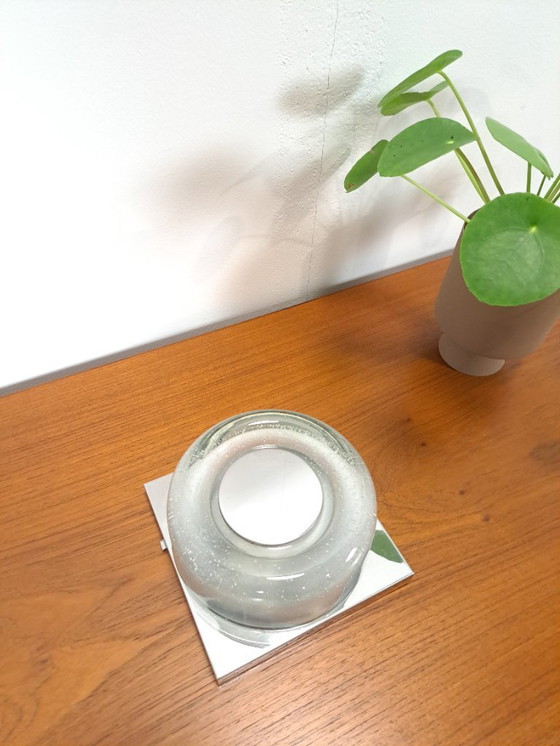 Image 1 of Applique murale en verre bullé design Glashütte Limburg, n° 2