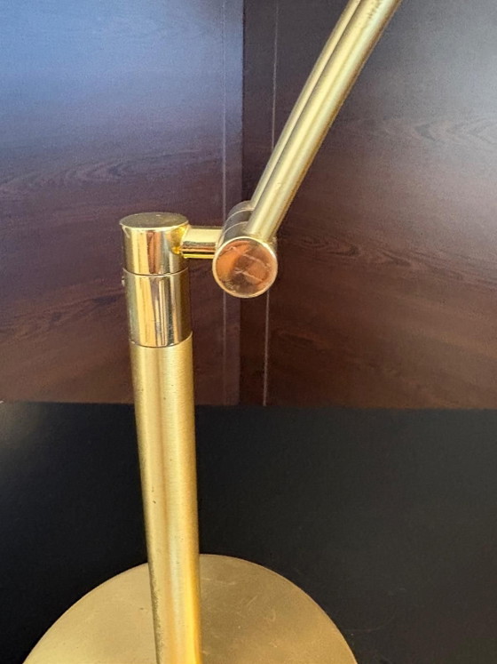 Vintage brass desk lamp by Bankamp Leuchten - Germany 1970s, Table lamps, Gold (photo 9 of 10)