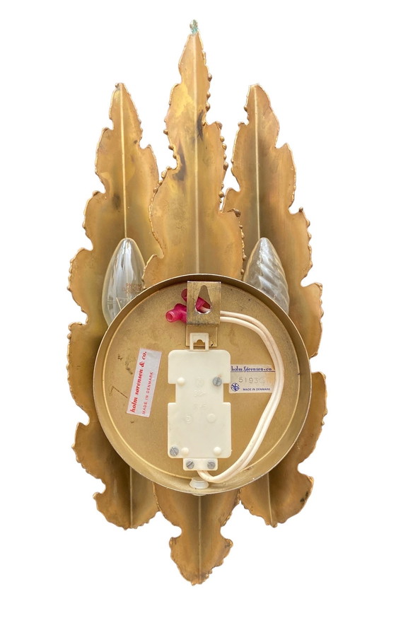 Image 1 of Wandleuchte aus Messing von Svend Aage Holm Sorensen 1960, Dänemark