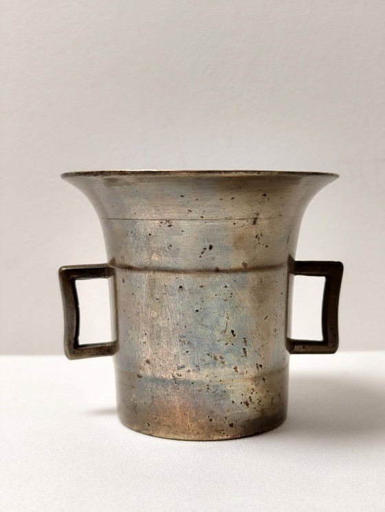 Image 1 of Antique Bronze Mortar and Pestle