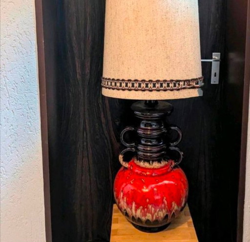 Lampe de sol à lave grasse XL Vintage 70s ca.1.5M German