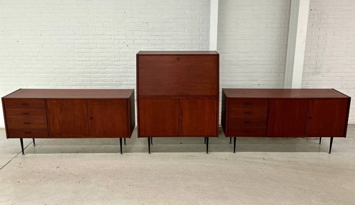 Vintage XXL 4-Piece Modular Wall Unit, Sideboard