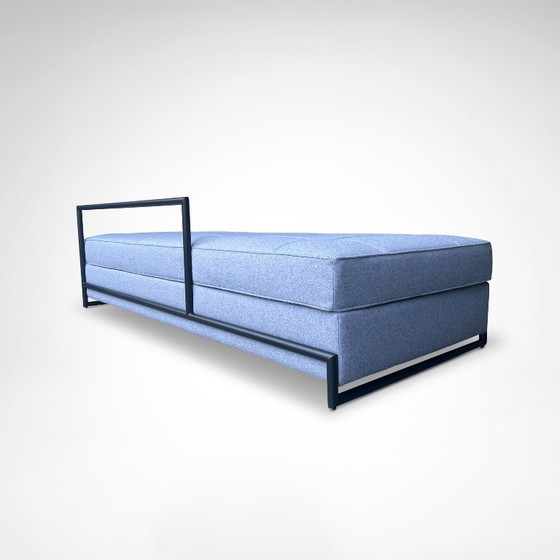 Divano letto di Eileen Gray in metallo nero e tessuto di lana Kvadrat per Classicon – Chaise longue, Wool (photo 4 of 12)