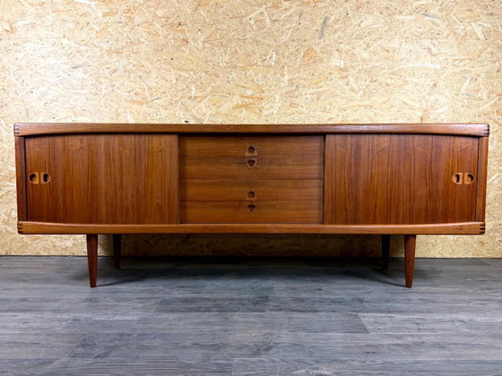 Image 1 of Teakhouten dressoir/credenza uit de jaren 60/70 van H.W. Klein Bramin, Deens modern design.