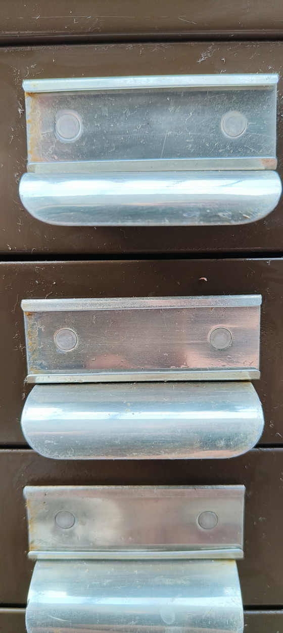 Image 1 of Caisson Gispen A4 au design vert vintage pour bureau