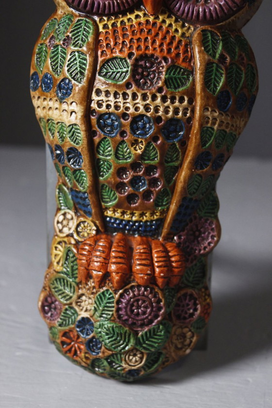 Ceramica Convento Jesus Maria de Aracena - Uilenwandplaat jaren 60 – Wanddecoratie, Mid Century Modern (photo 4 of 9)