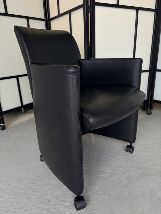 Image 1 of Sedia da pranzo Leolux Quantissimo con ruote piroettanti