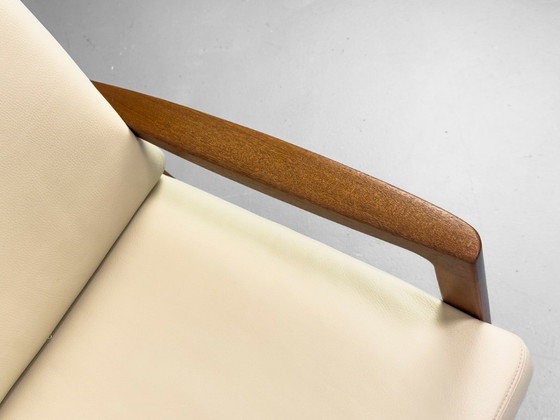 Canapé Senator 3 places en cuir et teck, par Ole Wanscher pour Cado, 1977 – Canapés 3 places, Leather (photo 7 of 26)