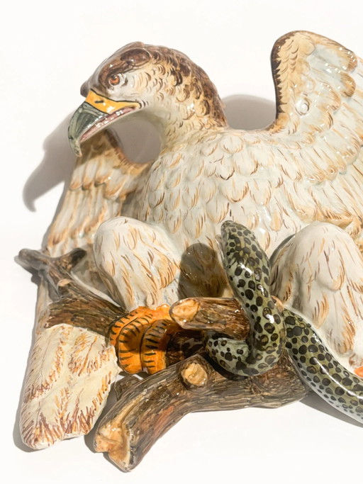 Ginori Ceramic Wall Flower Shelf - Eagle-Shaped Shower – decoratieve objecten (photo 2 of 14)